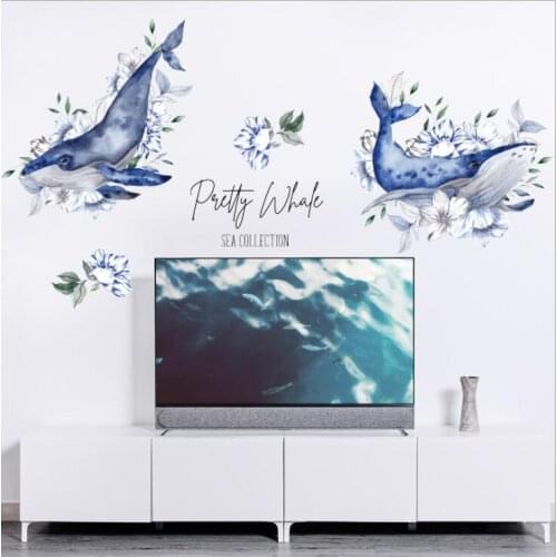 Watercolor floral wallpaper Custom wallpaper mural fresh hand-painted watercolor cherry wood grain flower TV background