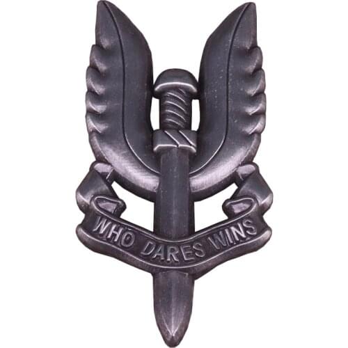 Who dares wins enamel pin SAS military brooch British Army Special Air Service metal badge forces jewelry patriotic gift men acc