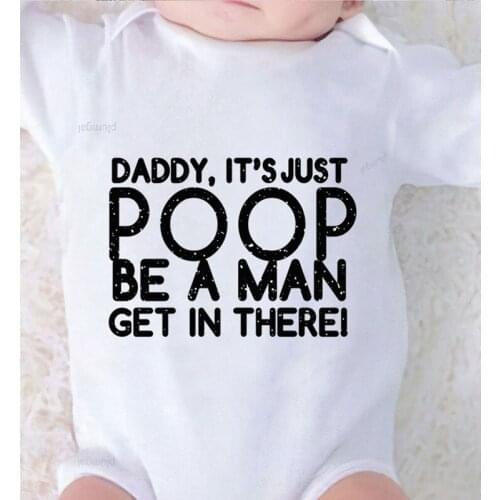 One-Pieces Toddler Jumpsuit Baby Boy Romper Clothes for Newborns Winter Infant Boys Outfits Kids' Things Daddy Printed