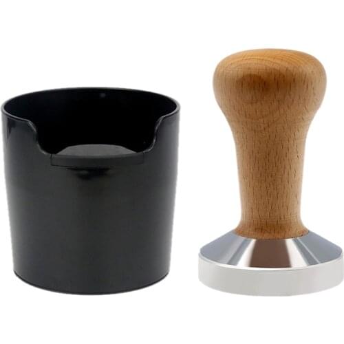 EAS-Coffee Knock Box,Powder Hammer Coffee Bean Grind and Coffee Grounds Container Set,Coffee Machine Accessories