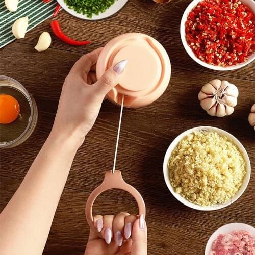 Effective Garlic Blender Multi-use PP Practical Food Grade Materials Garlic Chopper for Home