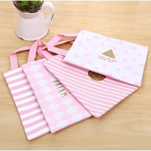 Canvas A4 File Folder Document Bag Business Paper Storage Organizer Bag Stationery School Office Supplies