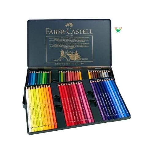 Germany imported Faber-Castell color pencil water dissolved color lead 60 color 120 color oil color lead green iron box