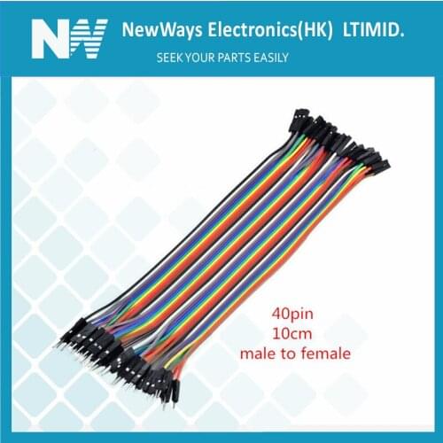40pcs/lot 10cm 40PIN 2.54mm dupont cable jumper wire dupont line male to female dupont line