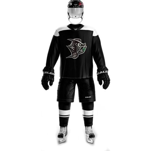 Cool Hockey Free Shipping Vintage Ice Hockey Training Jerseys Set Print knights Logo Spot Cheap high quality H6100-4