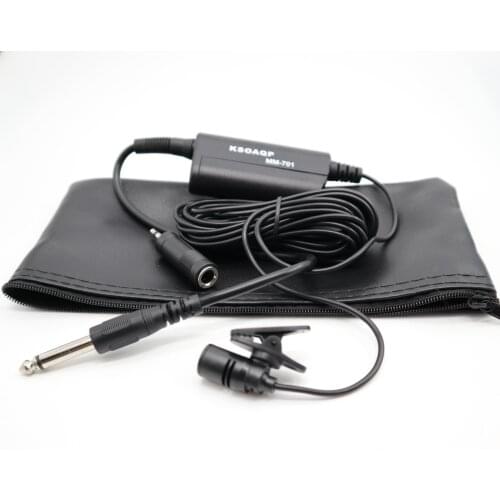 Musical Instruments Condenser Lavalier Microphone Lapel Tie Clip Mic For Guitar Voice Amplifier Speaker Mixer Audio