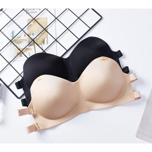 Beauty Back Strapless Bras for Women Gathered Underwear Bralette Sexy Crop Tube Tops Female Push up Intimates Mujer Brassiere