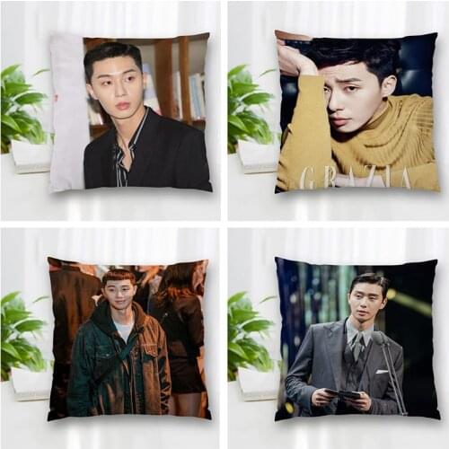 Hot Sale Custom Decorative Pillowcase Park Seo Jun Square Zippered Pillow Cover Best Nice Gift 20X20cm 35X35cm 40x40cm