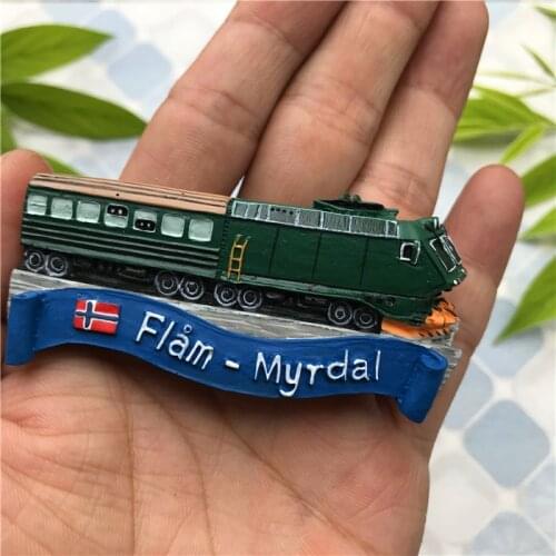 Fridge Magnet European Swiss Swedish Resin Fridge Magnet Train