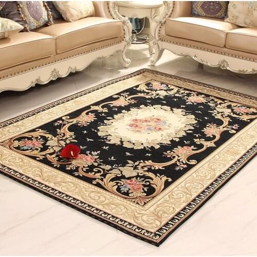 European and Ameircan Style Fashion Floral Modern Pattern Absorbent Non-slip Modern Carpet for Living room/Bedroom