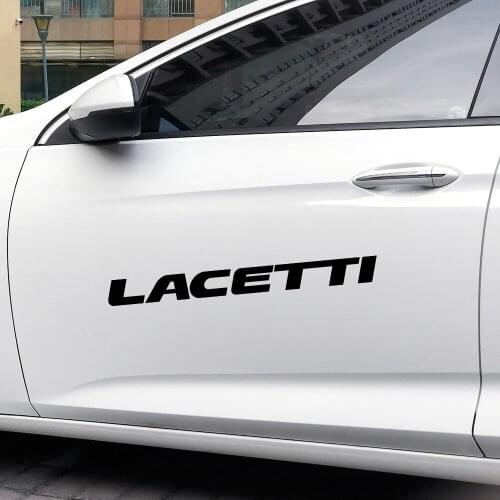 4PCS Car Whole Body Trim Stickers For Chevrolet Lacetti Car Brand Letter Decals Auto Reflective Decoration Vinyl PVC Accessories