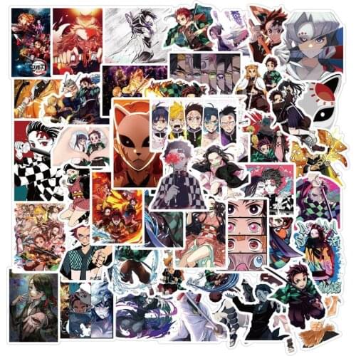 50pcs Ghost Slayers Blade Unlimited Train graffiti stickers motorcycle waterproof wholesale stickers