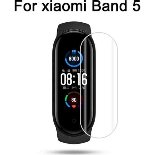 New High Quality 2/4PC TPU Nano Soft Film Surface Transparent Full Coverage Ultra-Light Screen Protector For Xiaomi Band 5/6