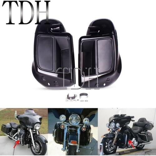 1 Pair Motorcycle Lower Leg Warmer Vented Fairing for Harley CVO Road King Electra Street Glide Special FLHR FLRT FLHX FLHTCU