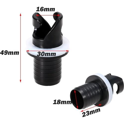2Pcs Kayak Air Foot Pump Hose Adapter Valve Connector Inflatable Boat Air Valve Hose Adapter Kayak Accessorie for Rowing Boat