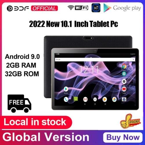 BDF 10 Inch Android 9.0 Tablet Pc Quad Core IPS Brand Tab 2GB/32GB Tablet 7 8 9 10 Dual SIM Cards 3G Phone Call Tablet Android
