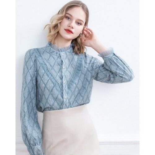 Голубые блузки Prowow China At AliExpress