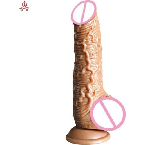 Jiuai Hug Realistic Dildos Vagina Anal Masturbator Soft Toys with Strong Suction Cup for Adult Female Sex Products
