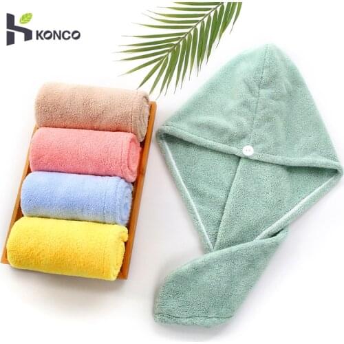 Microfiber Girls Hair Drying Hat Hair Towel Dry Quick Womens Hair Towel Absorption Turban Hair Dry Cap Household Bath Tool