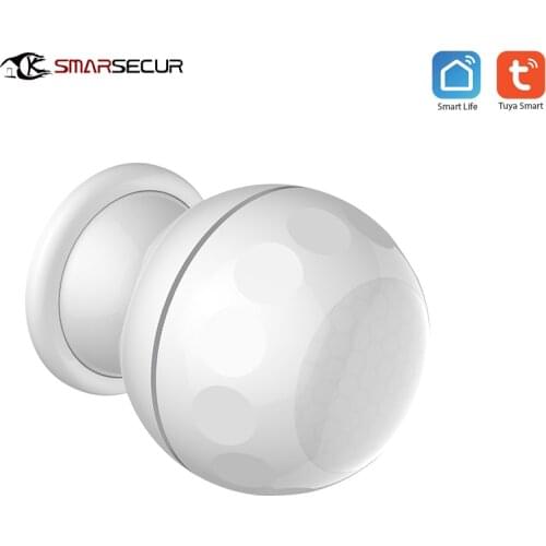 White WiFi PIR Motion Sensor Home Alarm System with Magnet Bracket Super Mini Shape