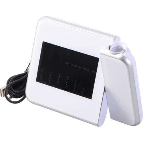 Folding LCD Digital Alarm Clock Time Alarm Clock Weather Station Temperature Table Desk Ectronic Mini Clock Home Decor