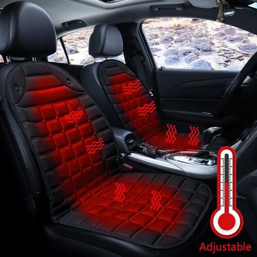 2 Seats installed Universal diy Fiber Heated Seat Heater 12V heating rocker Switch interior Seats Benches cushion Accessoires