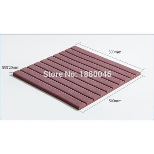 EMS Fast Shipping High-density 48 pieces studio foam large size 50x50x2cm acoustic foam panels sound proof foam