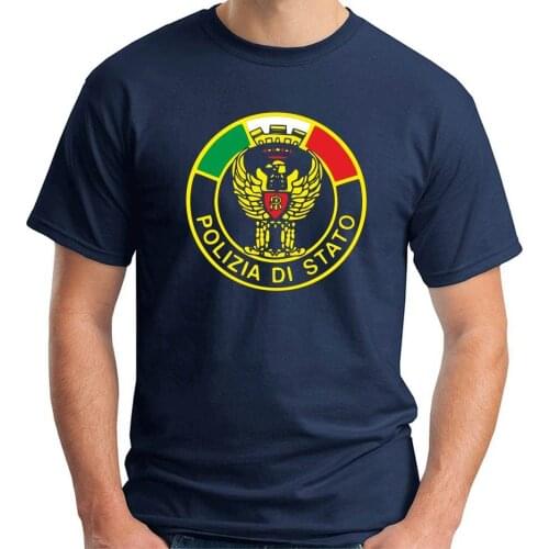 High Quality Casual Printing Tee T-Shirt Military POLICE STATE COP Summer T-shirt