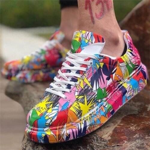 2020 Womens Sneakers Summer Flat Outdoor Sports Shoes Multicolor Leisure Comfortable Lace Up Plus Size 44