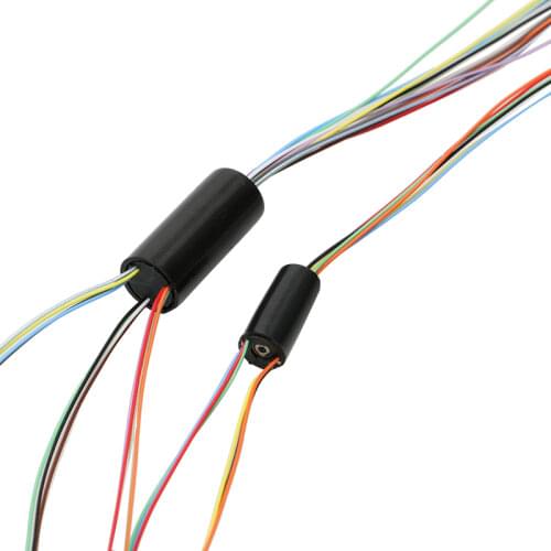 1PC 2A 12 Channel Wires Dia 8.4mm Robot Electric Slipring Mini Collector Slip Ring Rotary Joint Connector for RC UAV Gimbal