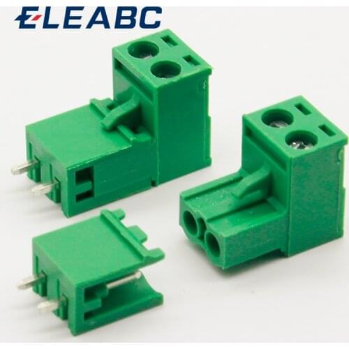10 sets ht5.08 2pin Terminal plug type 300V 10A 5.08mm pitch connector pcb screw terminal block