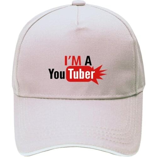 2020 I'm a Youtuber Hat Top Crew Cap Baseball Adult Hats Camiseta Male Hat Benfica Men Women Hip Hop Cap Hats