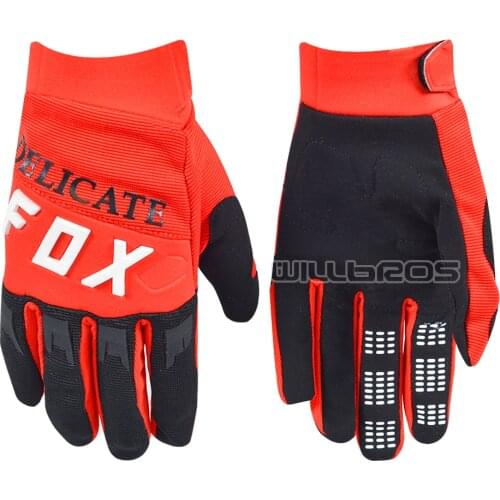 Delicate Fox 2021 DIRTPAW Gloves MTB ATV Bike Riding Motocross Mountain Bicycle Offroad Race Red Glove