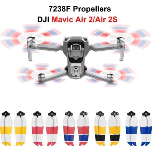 7238F Propellers for DJI Air 2S Quick Release Color Props Paddle Blade Low-Noise Wing Fan Spare Part Brand New Accessories