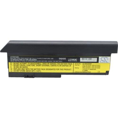 Cameron Sino 6600mAh battery for IBM ThinkPad Elite X200 X200s for LENOVO ThinkPad Elite X200 X200s ASM 42T4541 FRU 42T4535