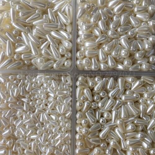 Acrylic pearl water drop DIY Craft Beads For Jewelry Making Necklace Needlework Accessory 8 sizes Wholesale
