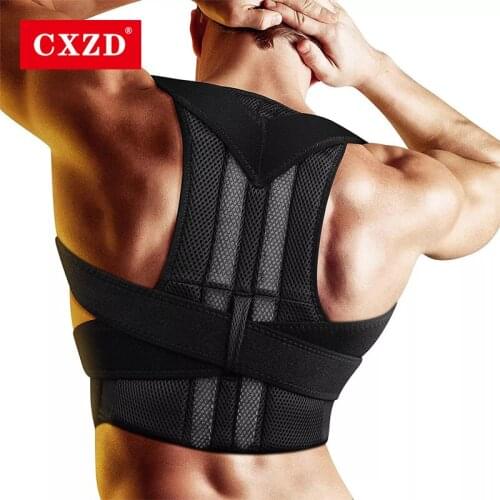 CXZD 2021 New Brace Support Belt Adjustable Back Posture Corrector Clavicle Spine Back Shoulder Lumbar Correction For Men