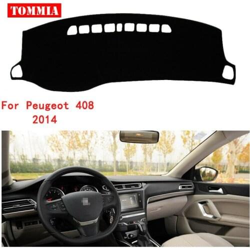 For Peugeot 408 2014 Dashboard Cover Non slip Dash Mat Sun Shade Carpet Pad
