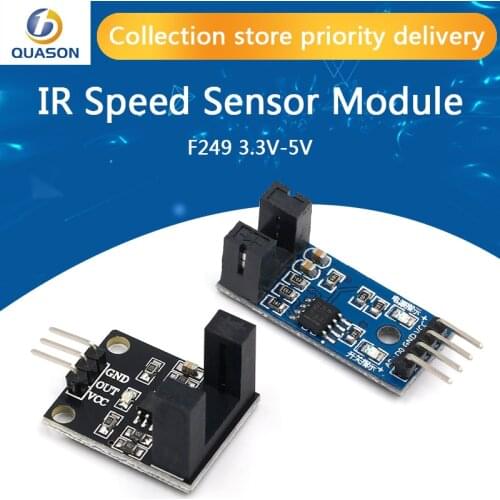 F249 4 PIN Infrared Speed Sensor Module For Arduino/51/AVR/PIC 3.3V-5V High Quality