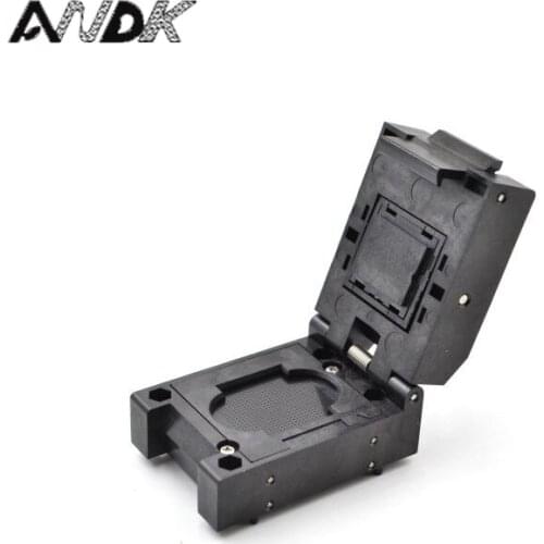 BGA48-0.8 Clamshell Burn in socket pin pitch 0.8mm IC size 6*11mm BGA48(6*11)-0.8-CP01/50N BGA48 VFBGA48 burn in socket