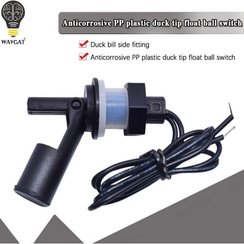 1pcs Tank Pool Horizontal Water Level Switch Liquid Level Sensor Liquid PP Plastic Ball Float Switch