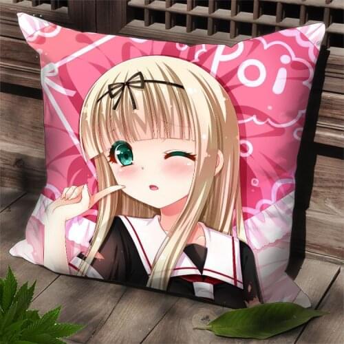 Hobby Express Yudachi Kantai Collection Anime Square Dakimakura Japanese Pillow Case SPC30