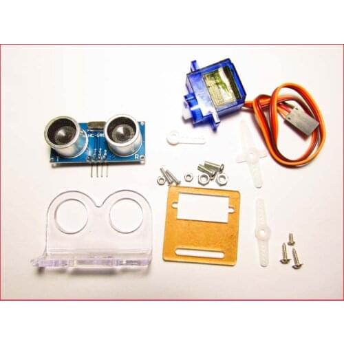 Intelligent car/ultrasonic ranging obstacle avoidance module/with steering gear and bracket to send obstacle avoidance program