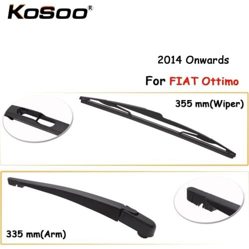 KOSOO Auto Rear Car Wiper Blade For FIAT Ottimo,355mm 2014 Onwards Rear Window Windshield Wiper Blades Arm,Car Accessories