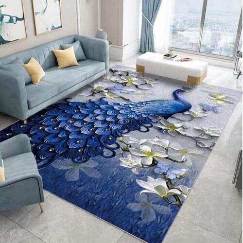 Gold Diamond Velvet Printed Pattern Nordic Sofa Carpet Living Room Simple Modern Coffee Table Blanket Bedroom Bedside Mat