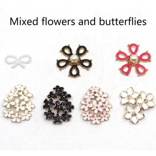 Nice and beautiful flowers Button 10Pcs/Lot Pearl Jewelry Sewing Decoration Banquet Cute Design Fashion Buckle