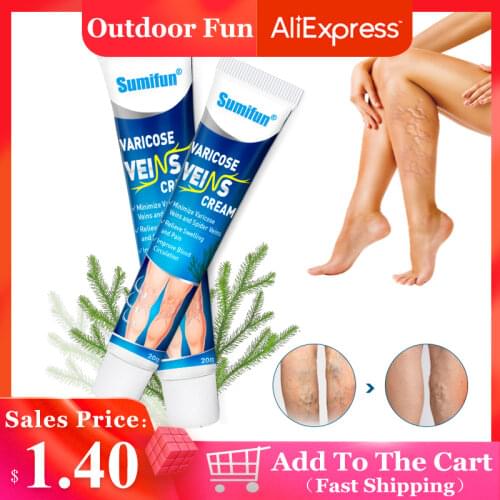 1Pcs 20g Sumifun Varicose Vein Ointment Effective Treatment Vasculitis Blood Vessel Swelling Spider Pain Relief Cream Skin Care