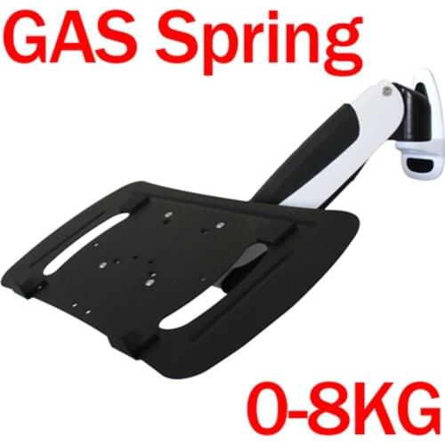 DL-GM111W-LP 10"-15.6" air press gas strut 0-8kg with laptop TRAY desktop stand full motion notebook table support pad mount