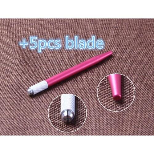 Wholesale Permanent Makeup Machine pen Body Art Make up Equipment machine with 5pcs free blade