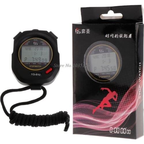 Portable Handheld Timer Digital Stopwatch Multifuction Professional Sports Running Training Timer Stopwatch 10-100 tracks